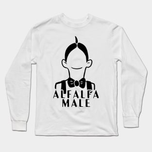 Vintage Retro Alfalfa Male geek humor Long Sleeve T-Shirt